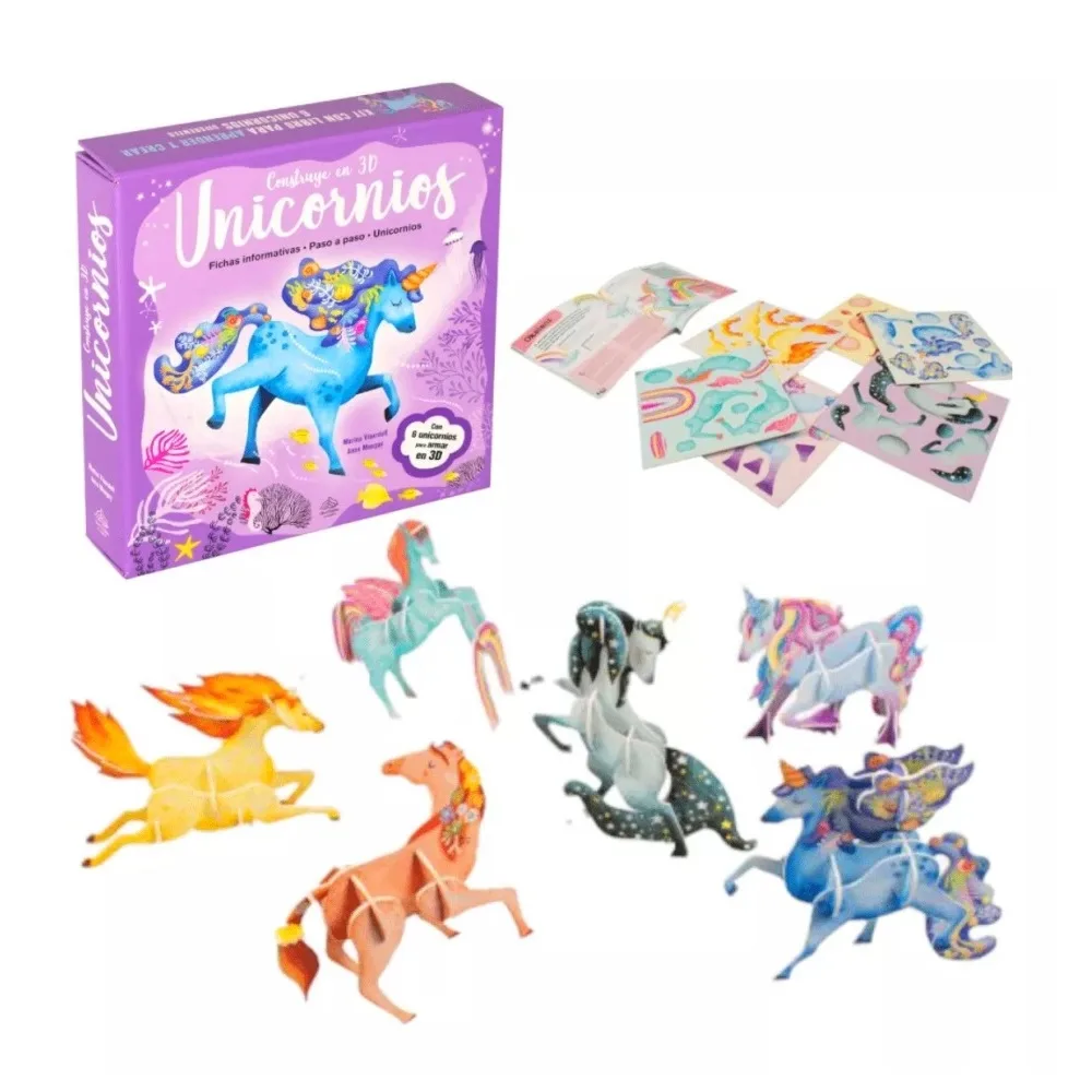 Libro y Kit de Construccion Unicornios 2