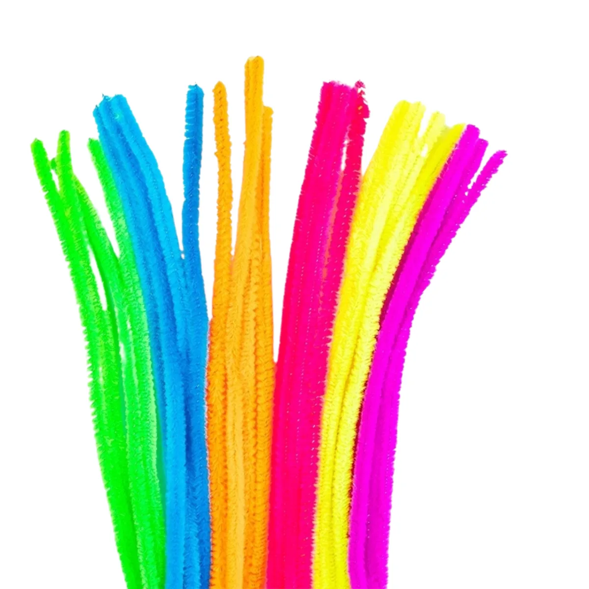 Limpia Pipas Alambres Decorativos - Neon 24 unidades