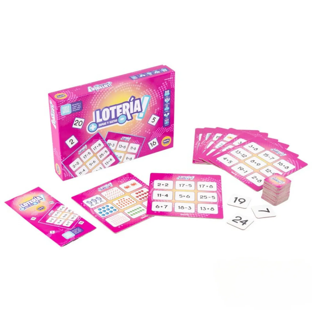 Loteria Sumas y Restas - Dactic
