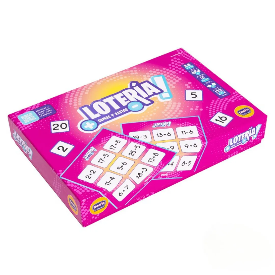 Loteria Sumas y Restas - Dactic