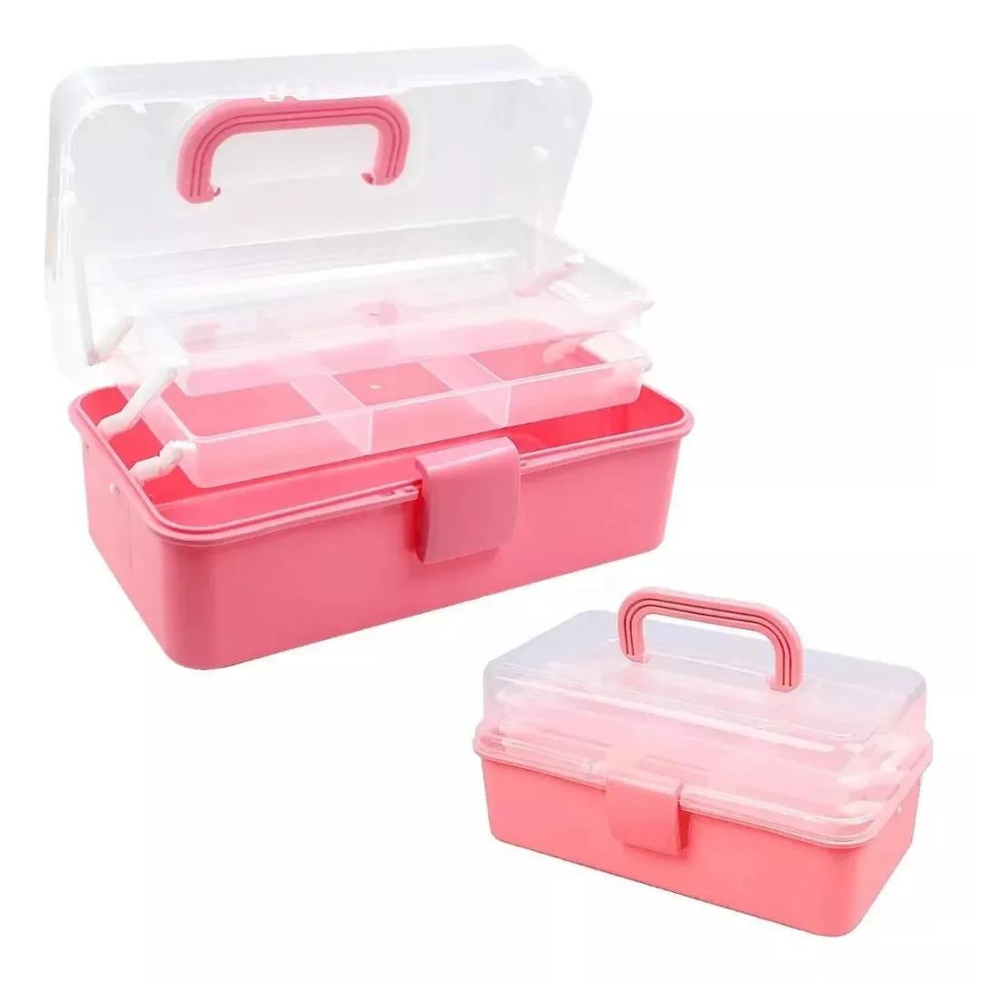 Maleta Organizadora 3 Pisos Valija Multiusos Maquillaje Cosmeticos