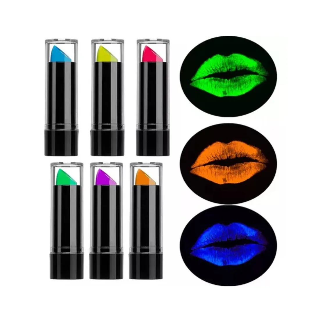 Maquillaje Labial Fluo para Fiestas