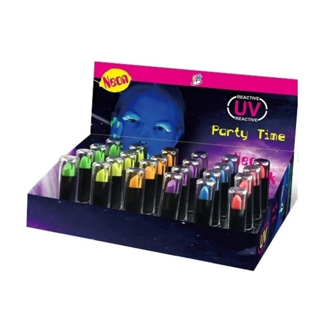 Maquillaje Labial Fluo para Fiestas