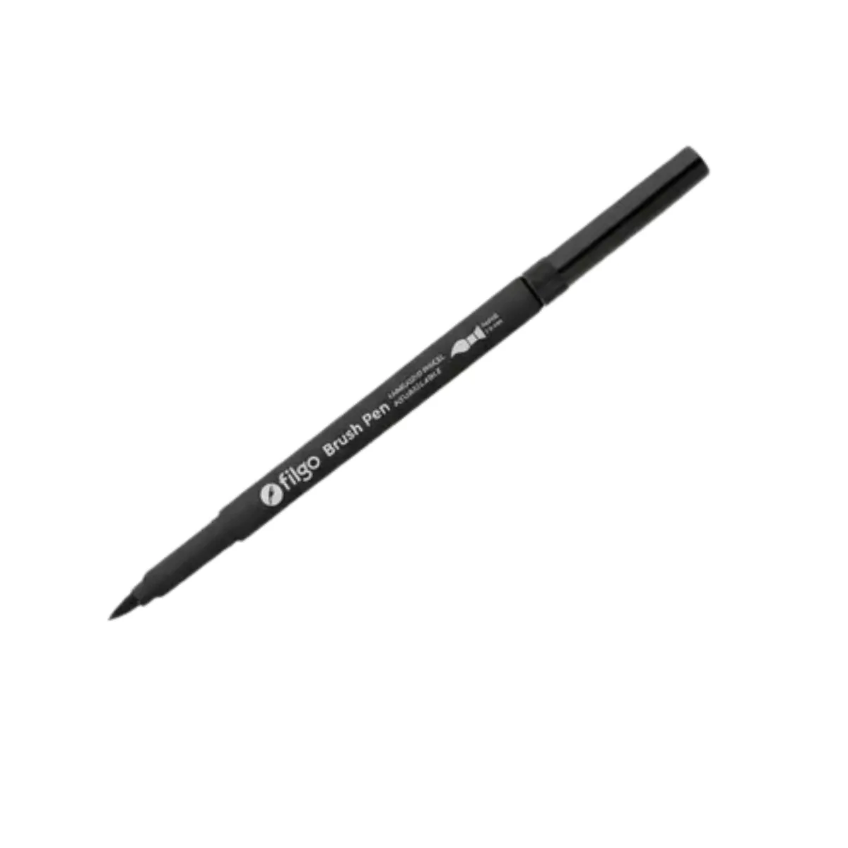 Marcador Punta Pincel Acuarelable - Lettering Negro