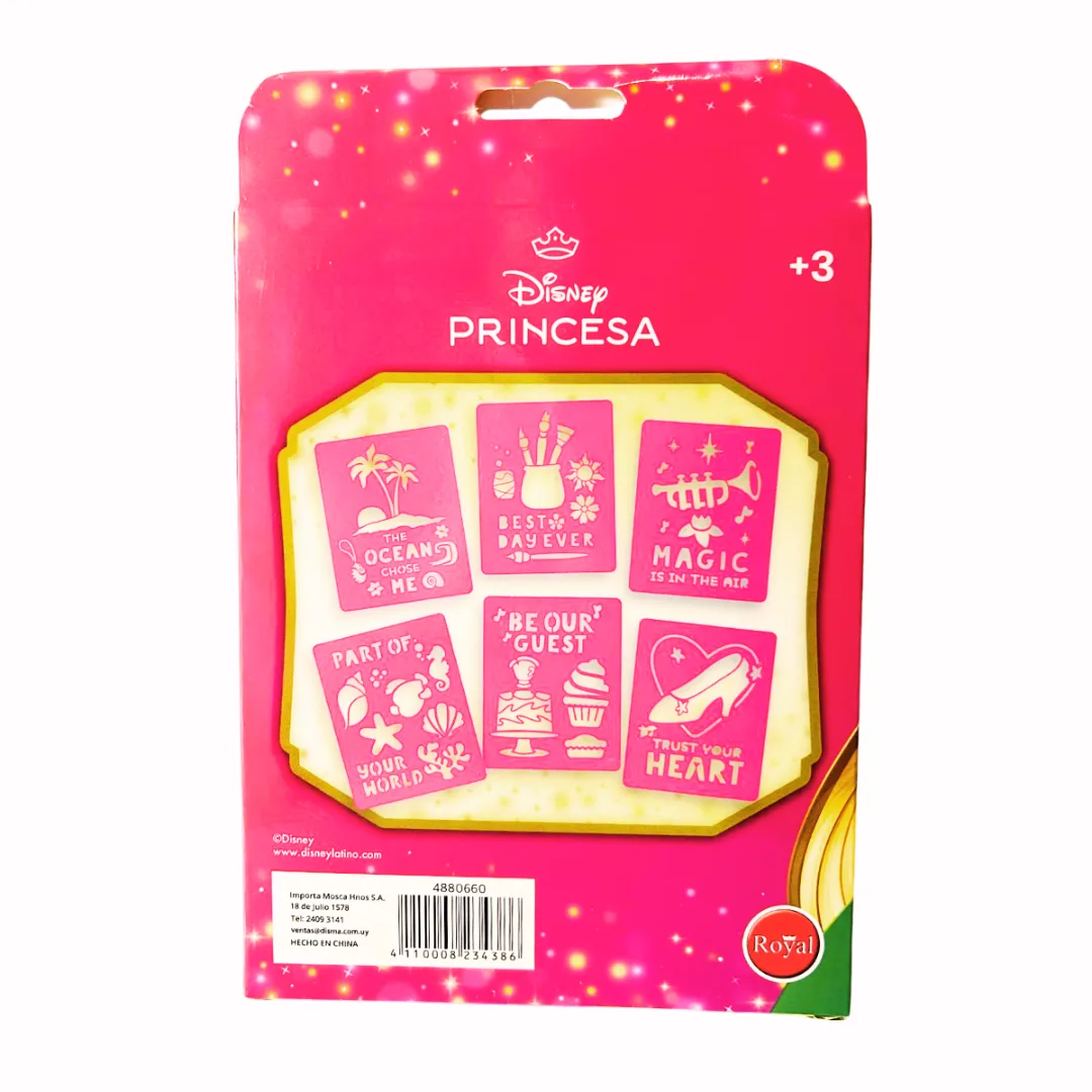 Marcadores Aerografo con Stencil Princesas - Royal
