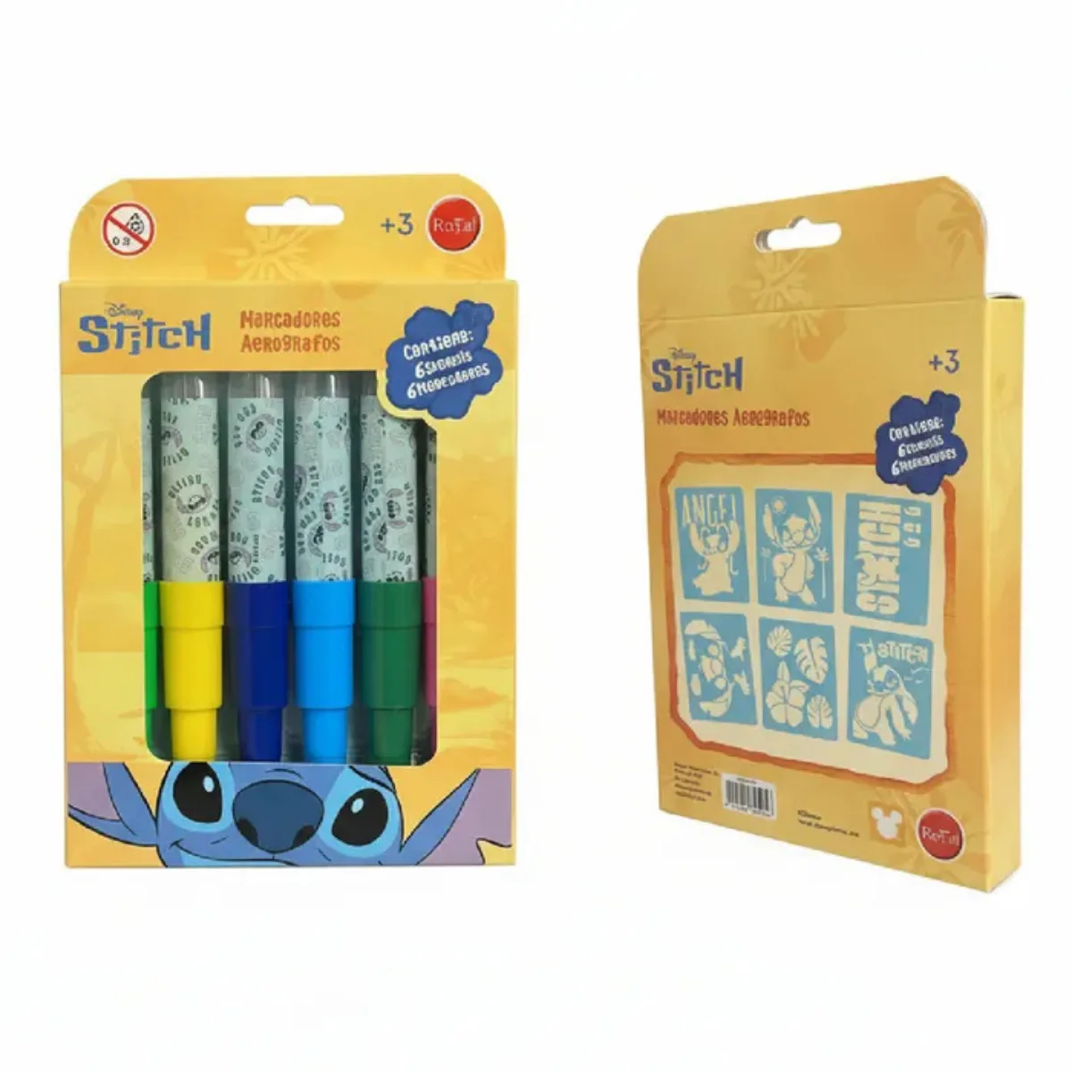 Marcadores Aerografo con Stencil Stitch - Royal