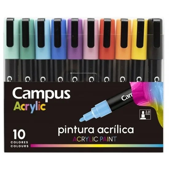 Marcadores de Pintura Acrilica x10 - Campus Similar Posca