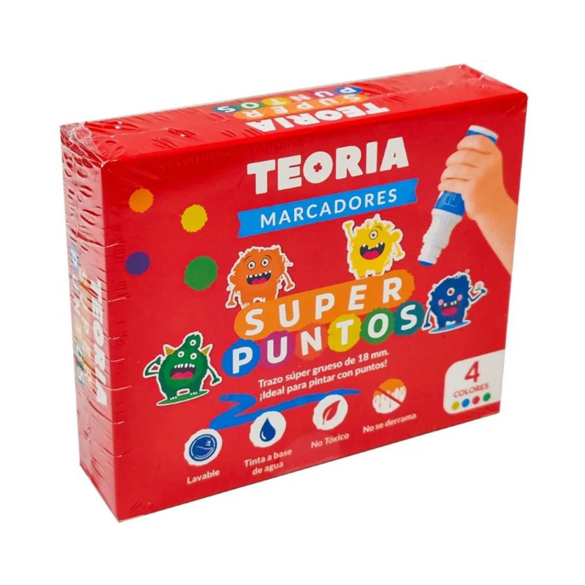 Marcadores de Pintura Punta Redonda - Super Puntos x4 4