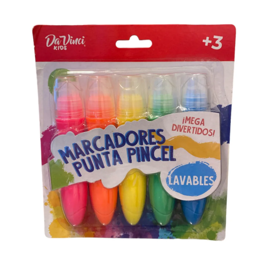 Marcadores de Tempera Punta Pincel