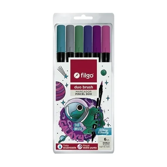 Marcadores Duo Galaxy x6 - Filgo