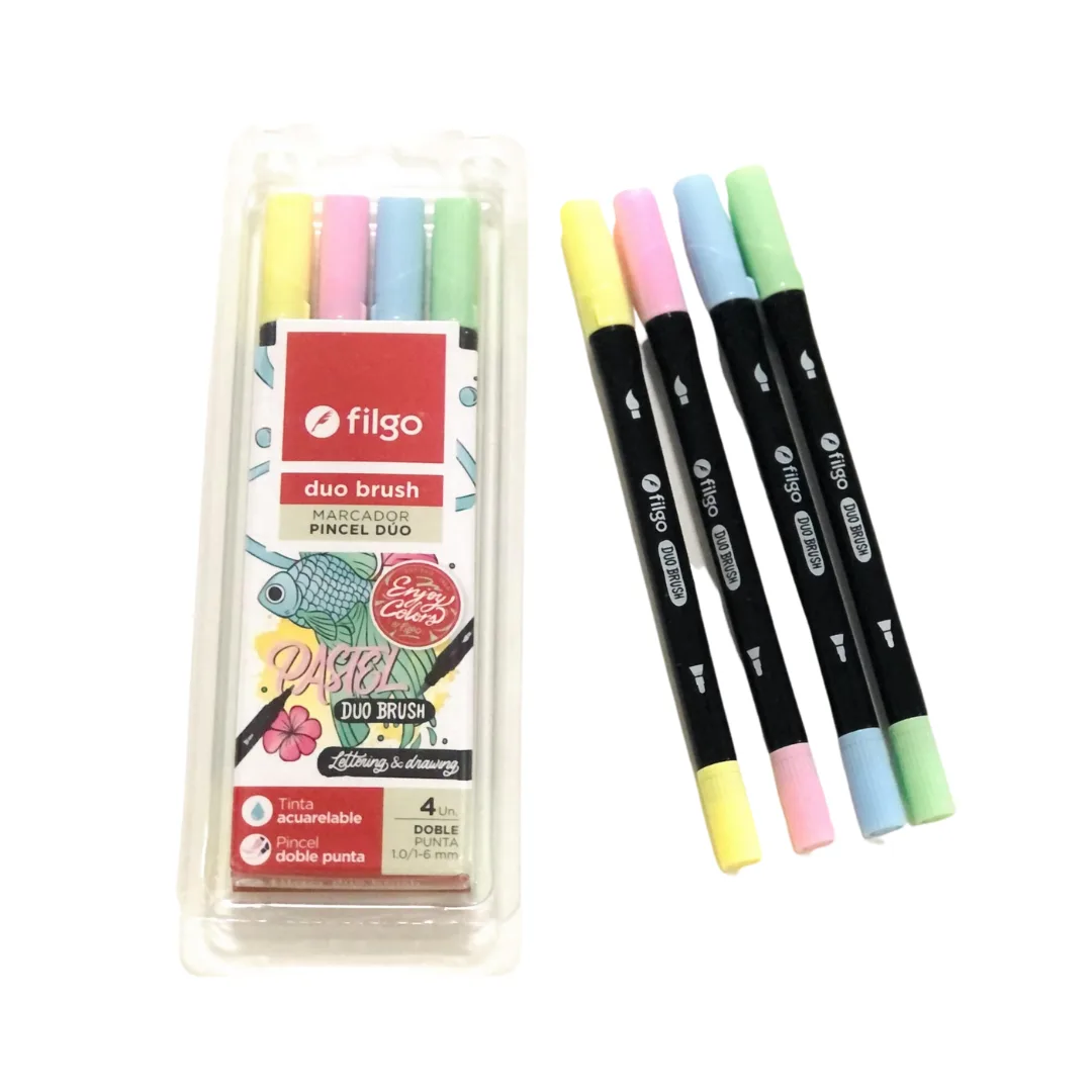 Marcadores Duo Pasteles x4 - Filgo
