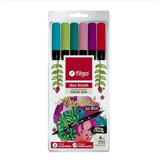 Marcadores Duo Tropical x6 - Filgo