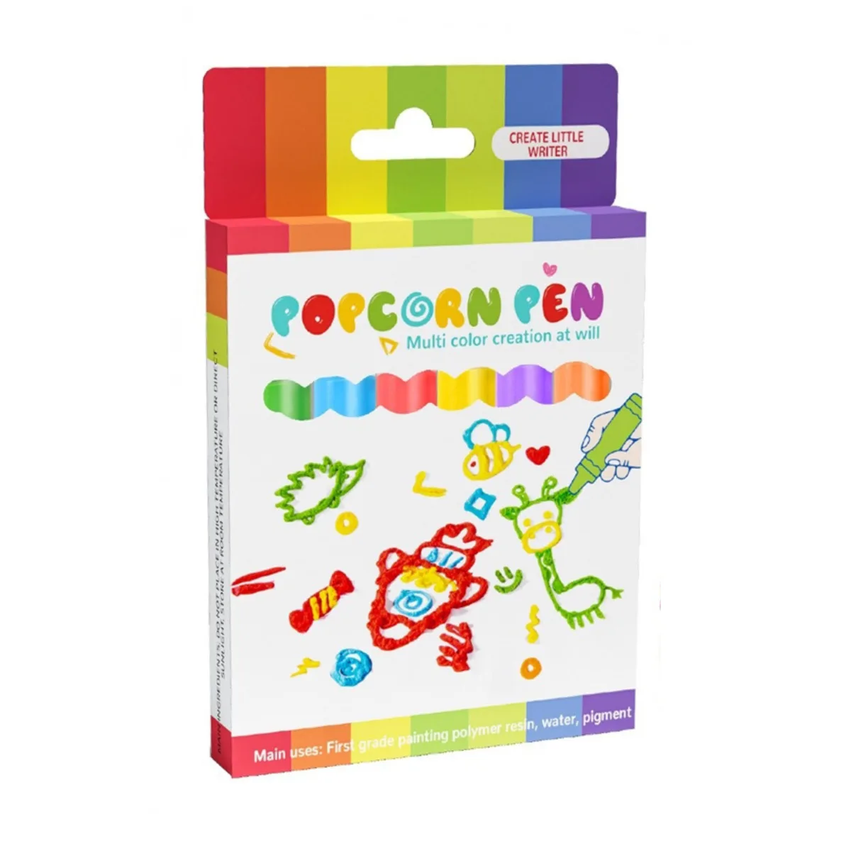 Marcadores Efecto 3D Popcorn - 6 colores