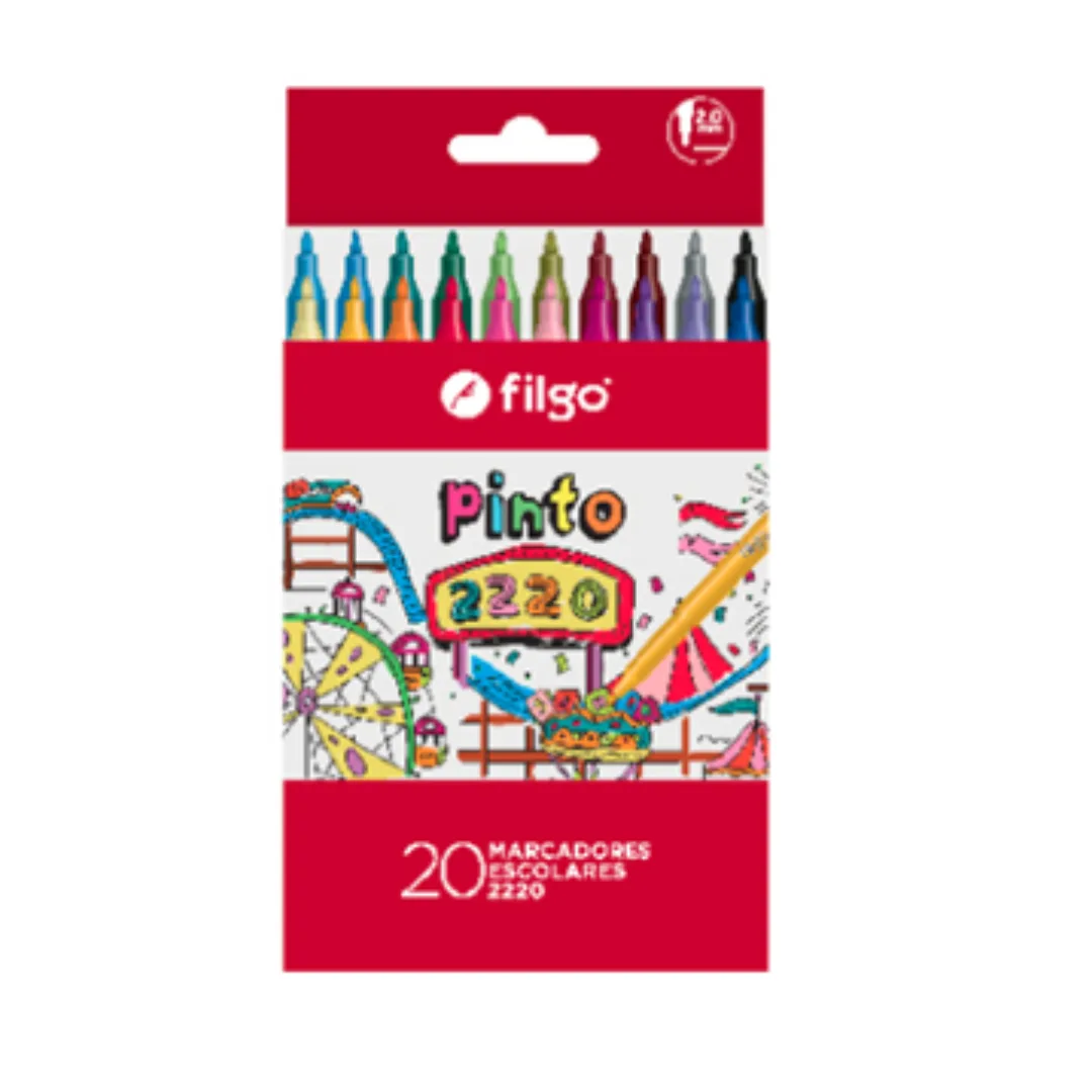 Marcadores escolares x20 - Filgo