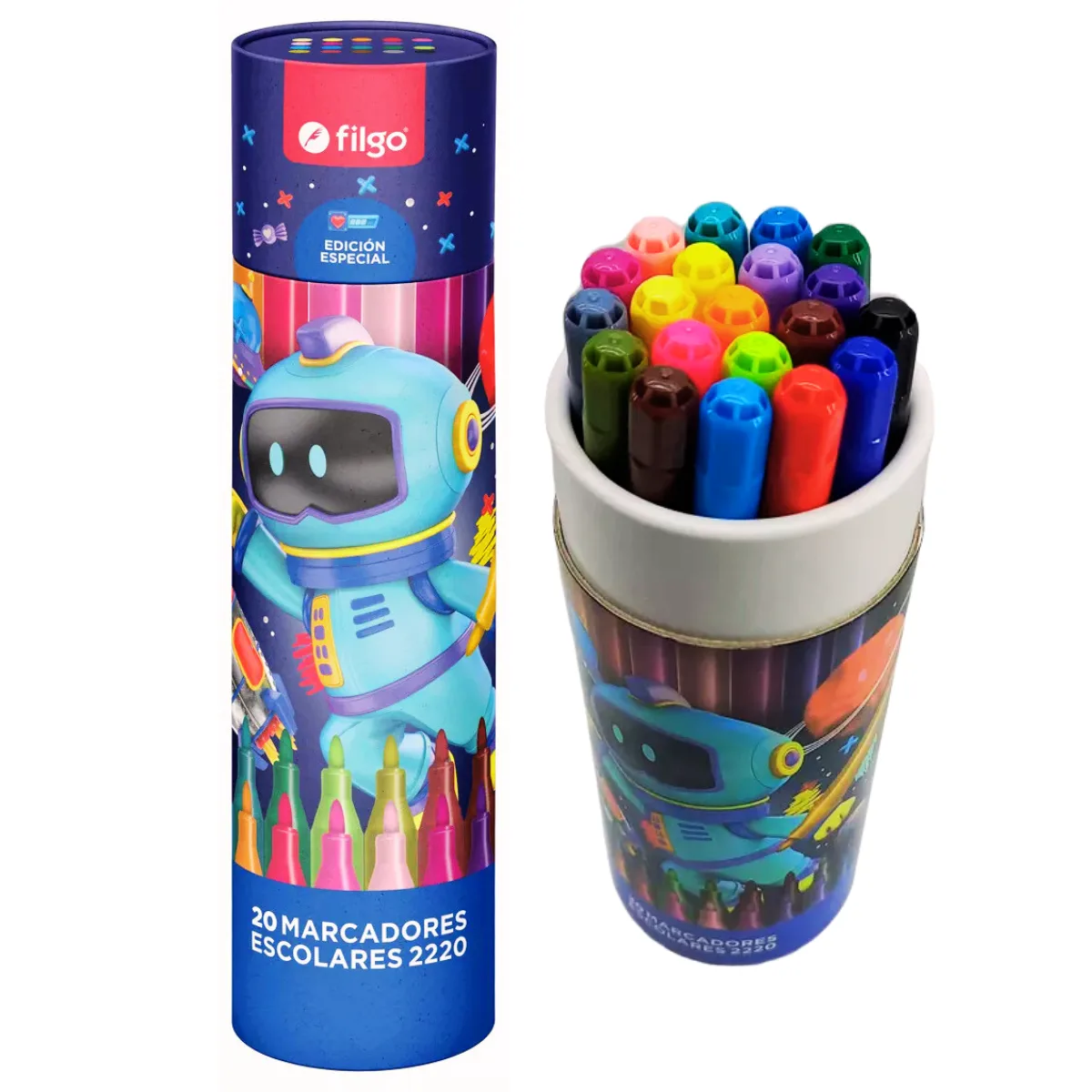 Marcadores Filgo Gamer Tubo X20