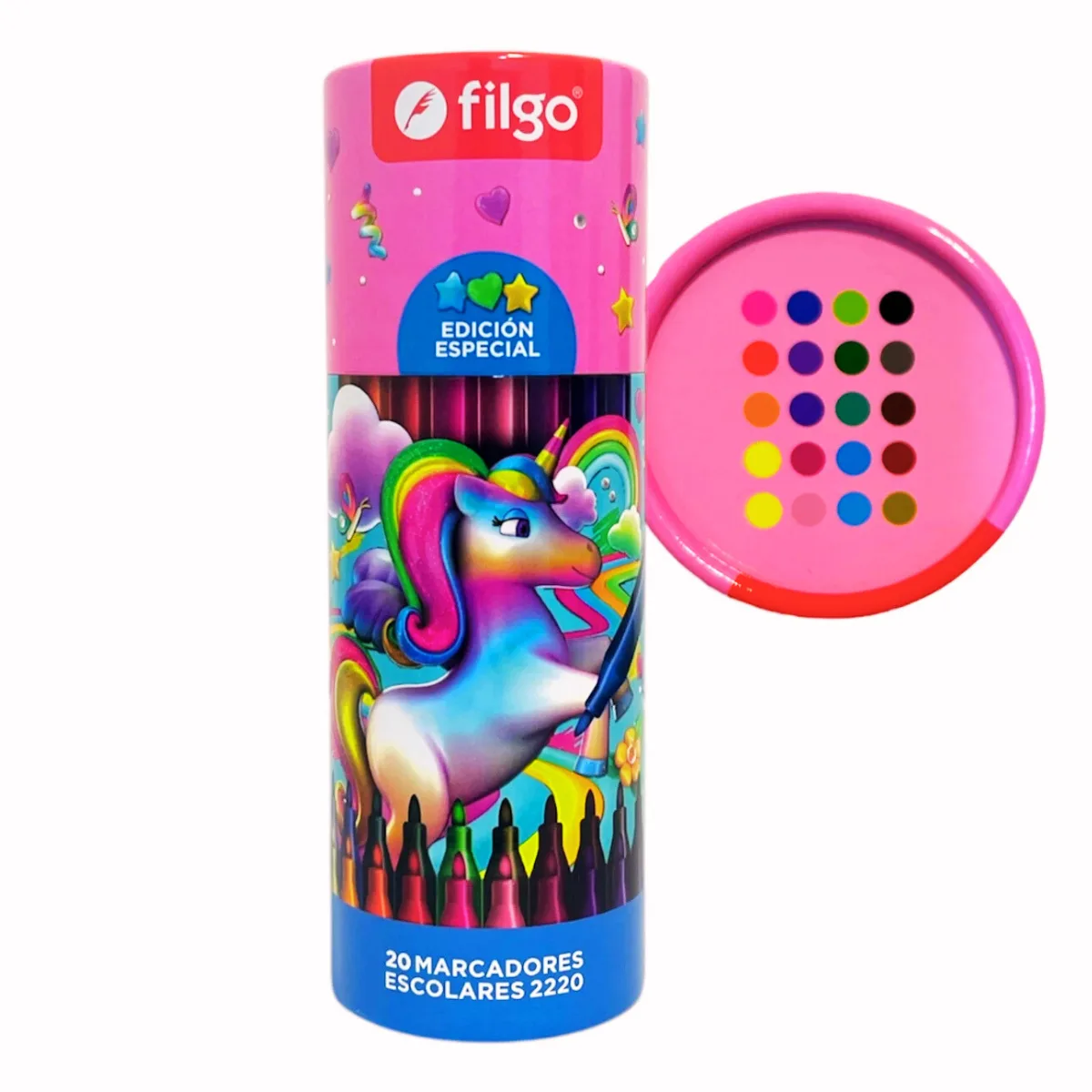 Marcadores Filgo Unicornio Tubo X20
