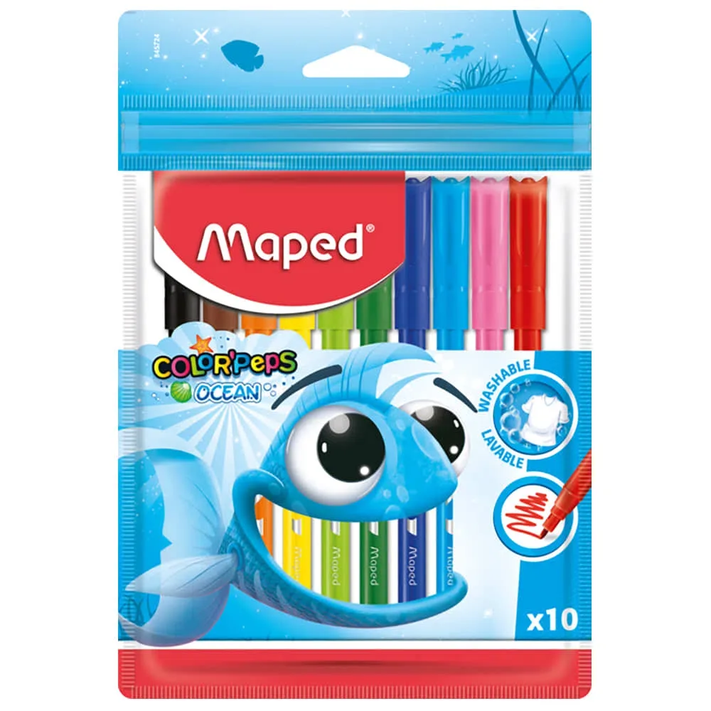 Marcadores Finos Ocean x10 - Maped
