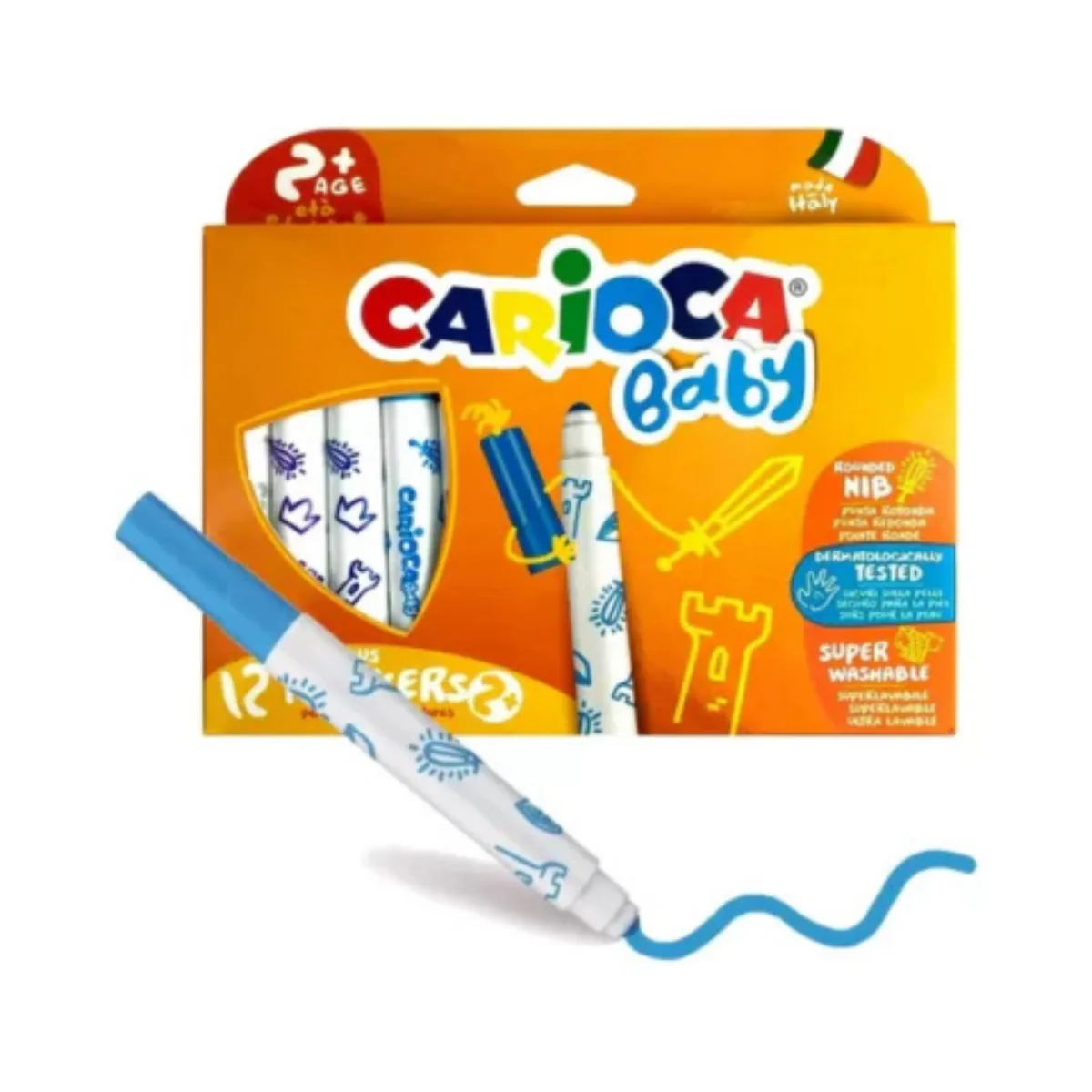 Marcadores Jumbo Baby x12 - Carioca