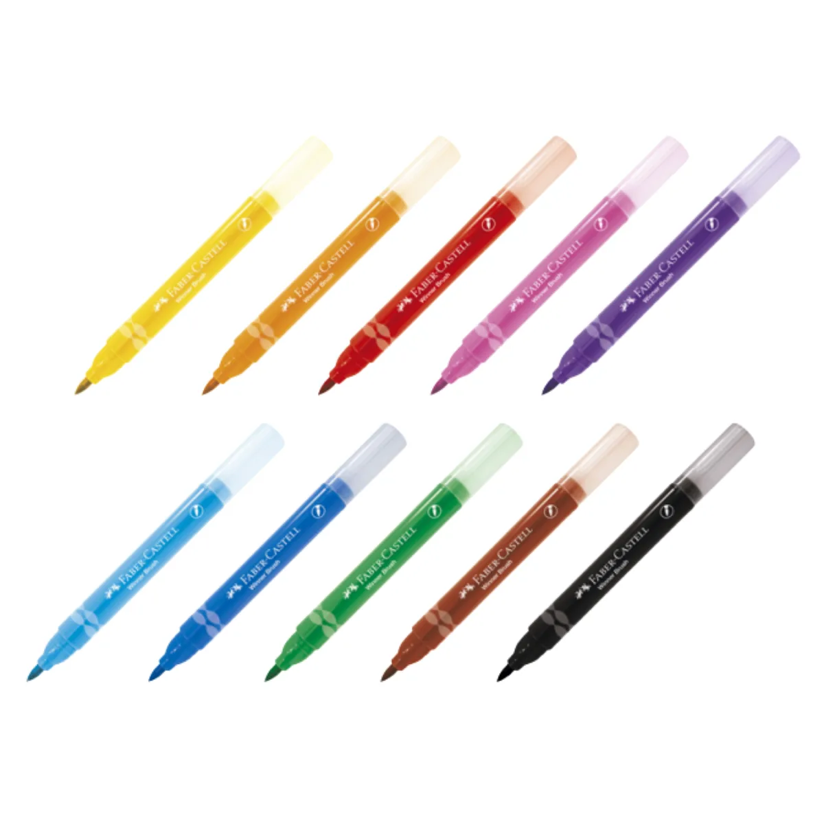 Marcadores Jumbo Punta Pincel x10 - Faber Castell