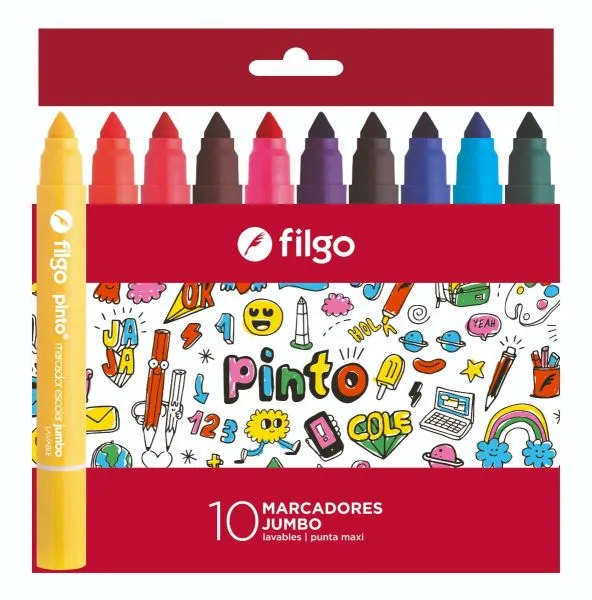 Marcadores Jumbo x10 - Filgo