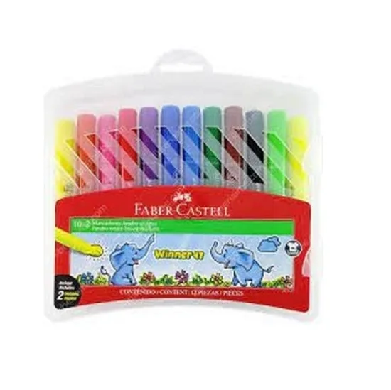 Marcadores Jumbo x12 - Faber Castell