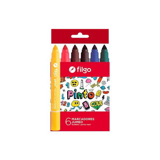 Marcadores Jumbo x6 - Filgo