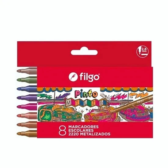 Marcadores Metalizados x8 - Filgo