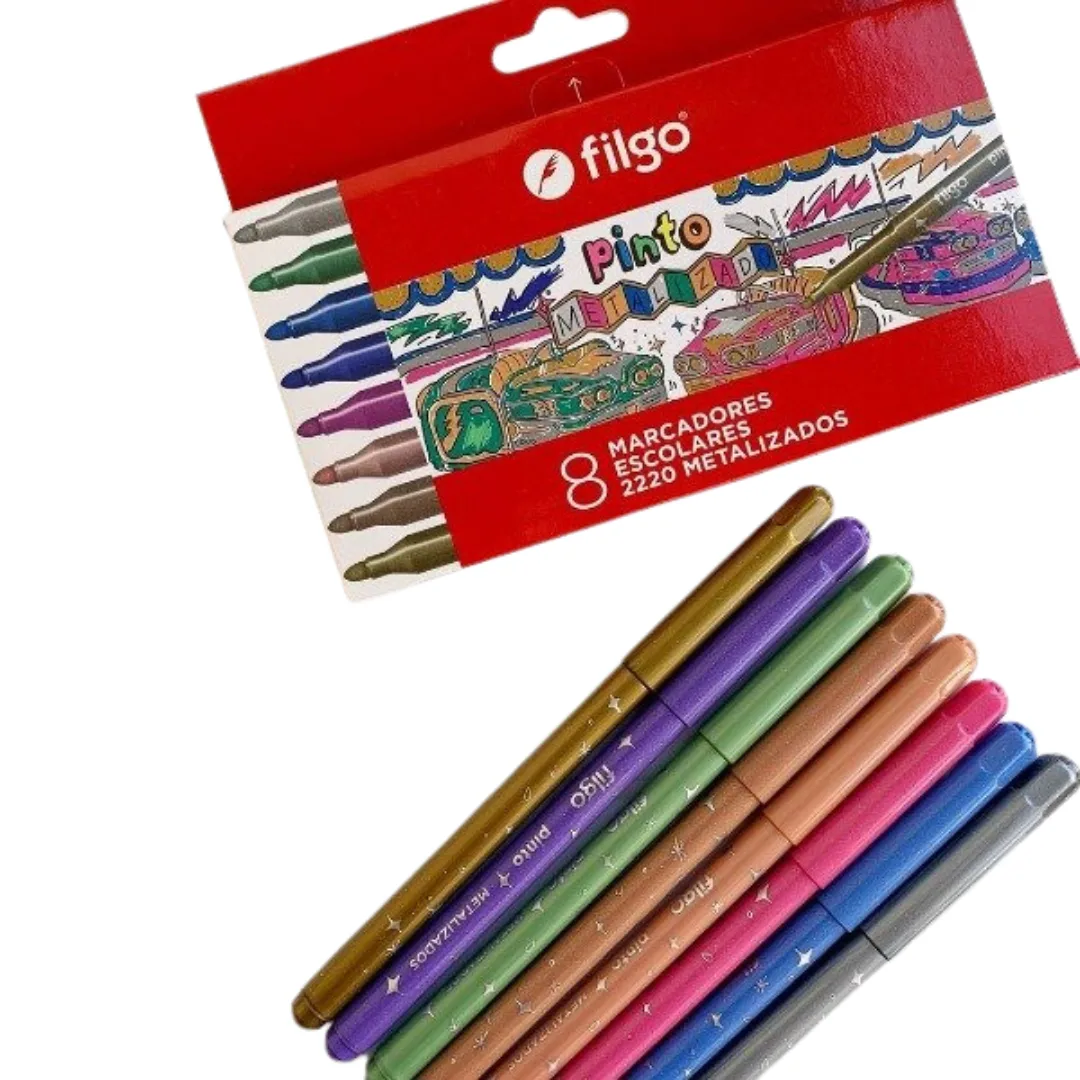 Marcadores Metalizados x8 - Filgo