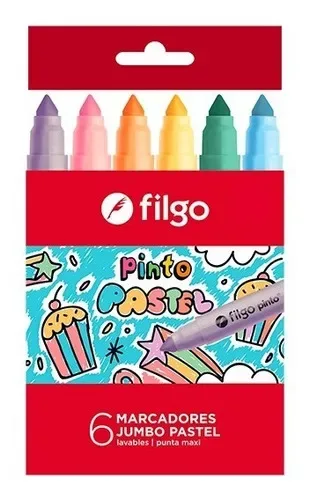 Marcadores Pasteles Jumbo x6 - Filgo