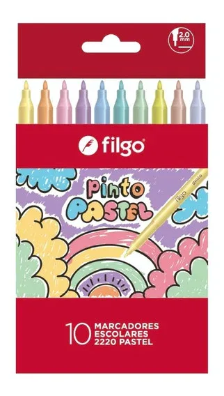 Marcadores Pasteles x10 - Filgo