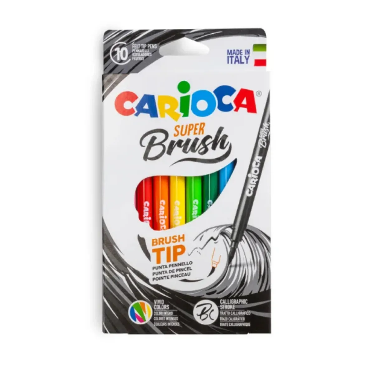 Marcadores Pincel Super Brush x10 - Carioca