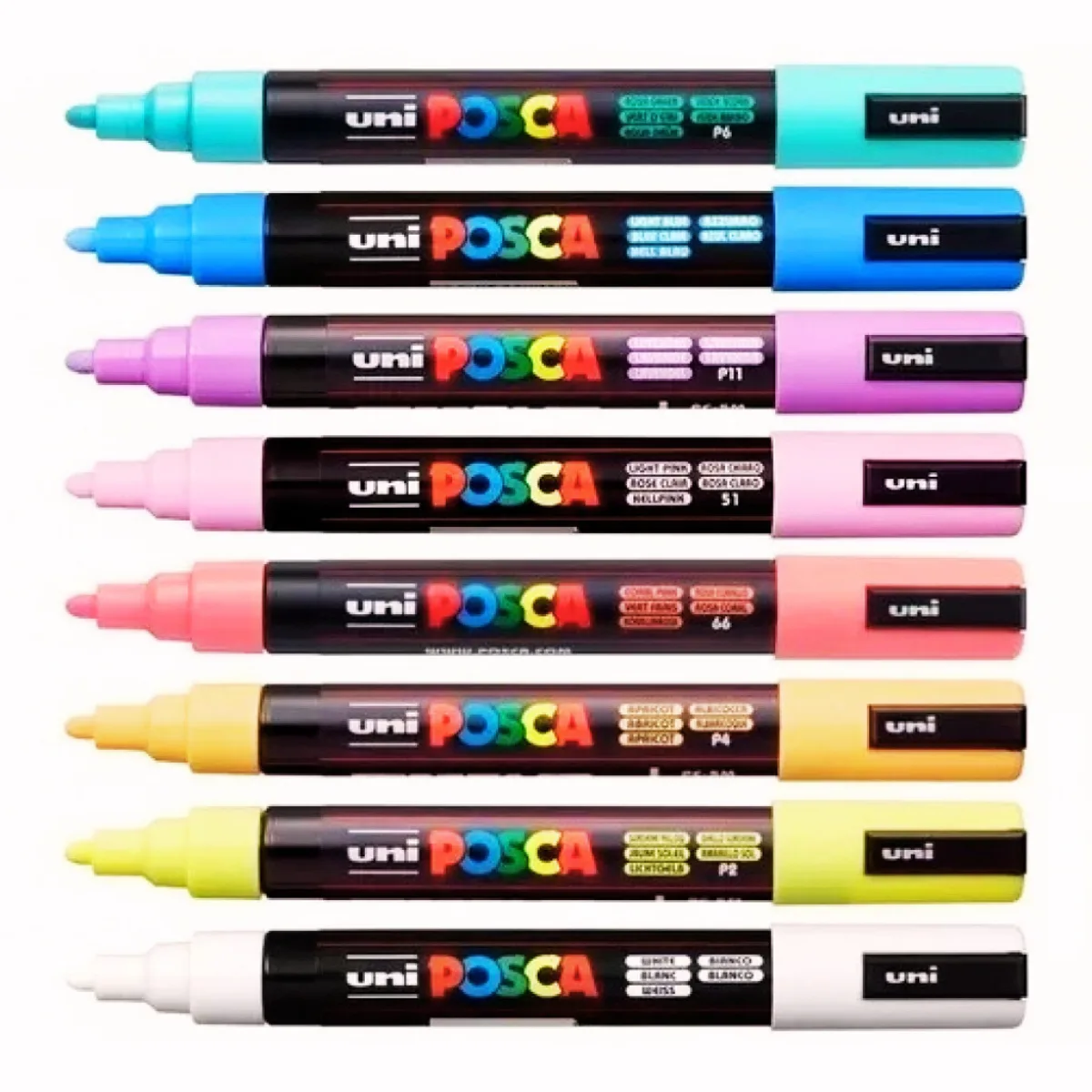 Marcadores Posca Pastel x8 2.5mm