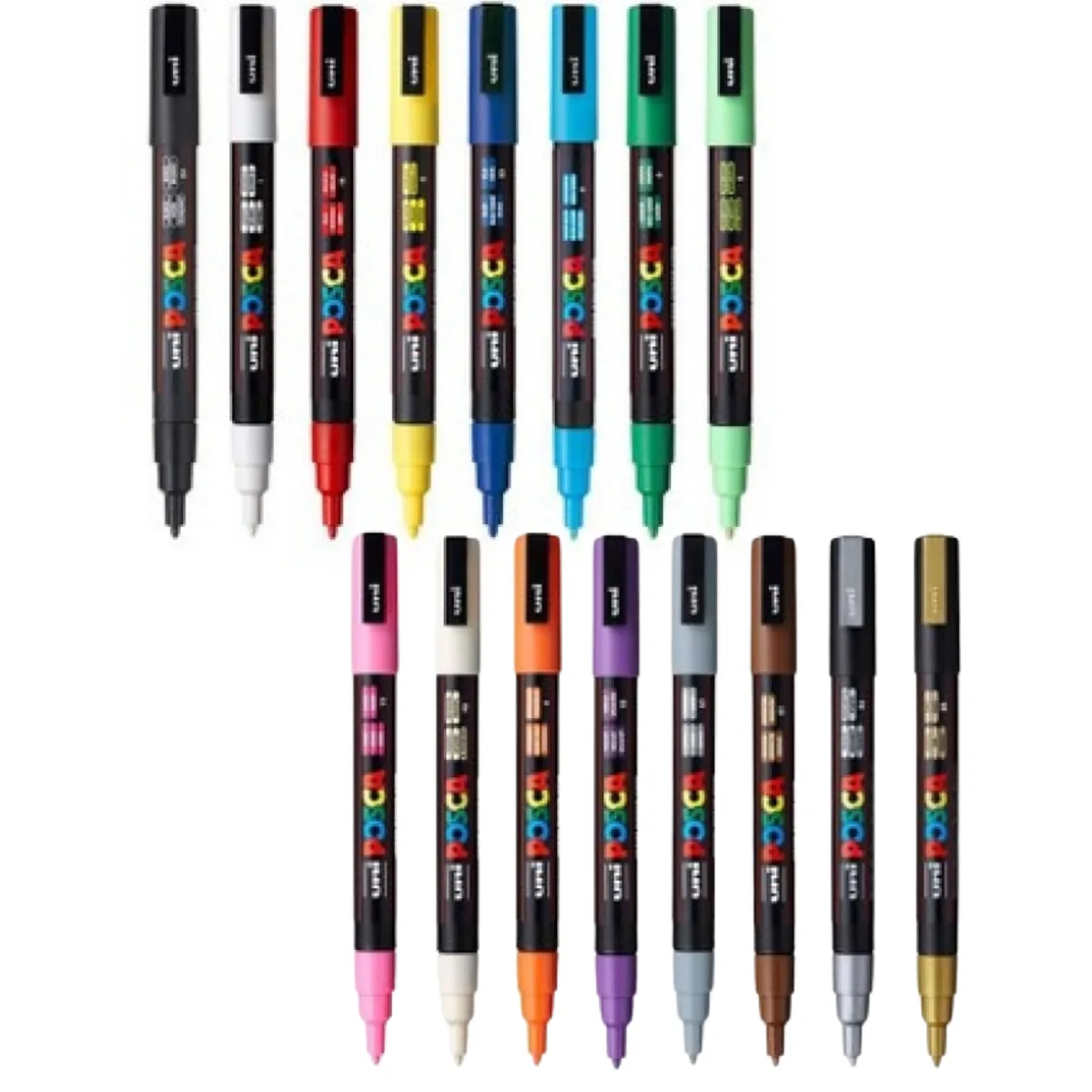 Marcadores Posca x16 1.3mm 3