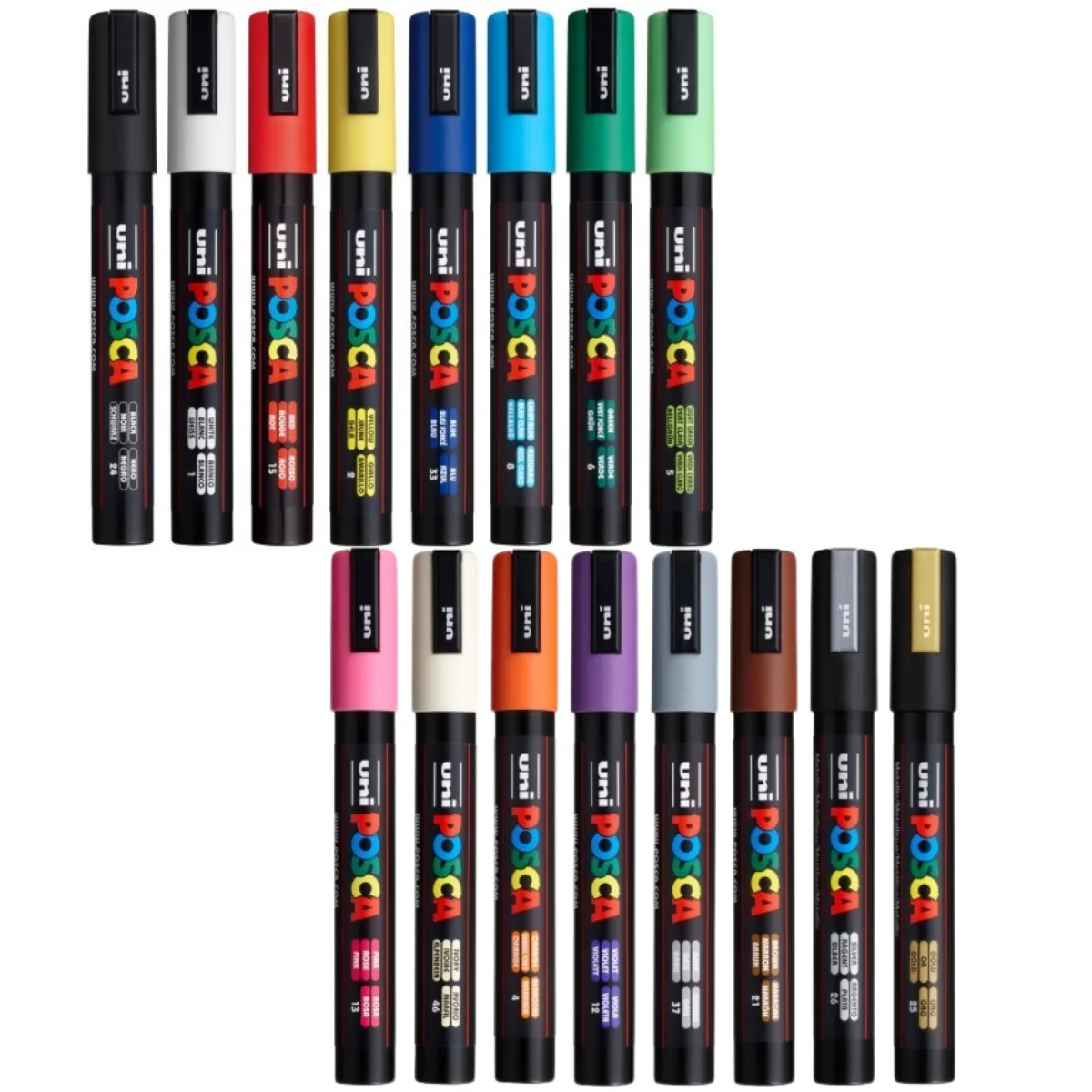 Marcadores Posca x16 2.5mm 3