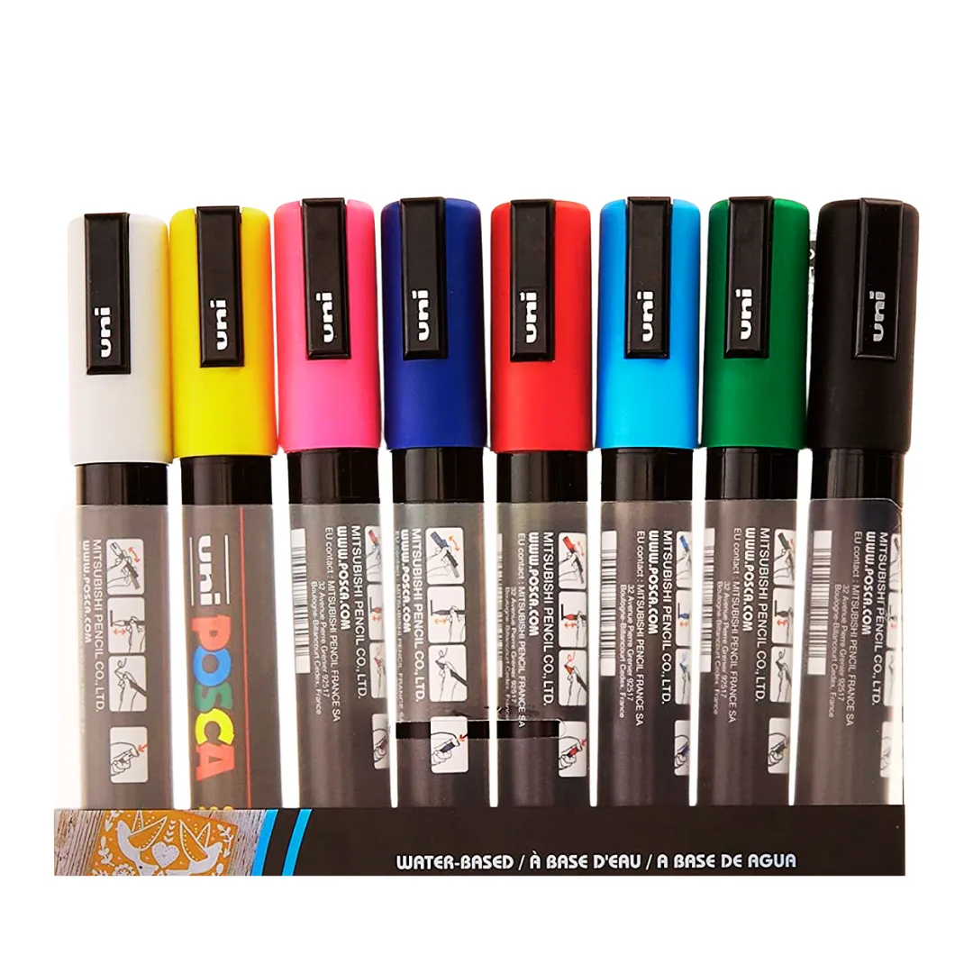 Marcadores Posca x8 2.5mm