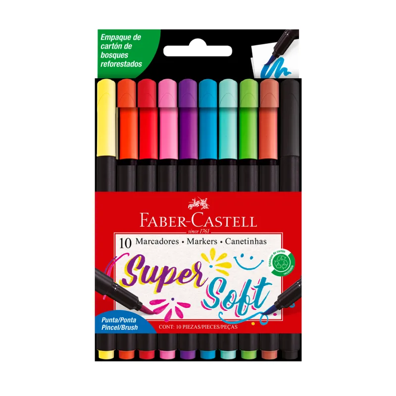 Marcadores Supersoft x10 - Faber Castell