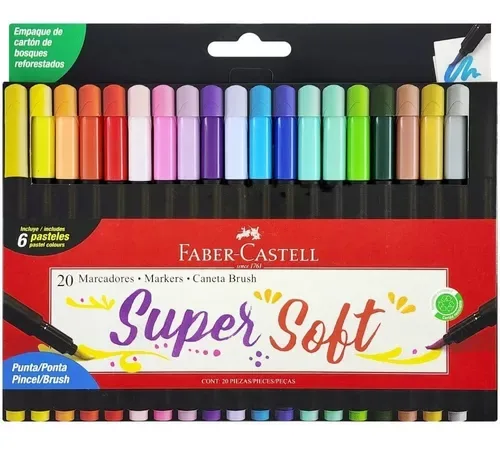 Marcadores Supersoft x20 - Faber Castell