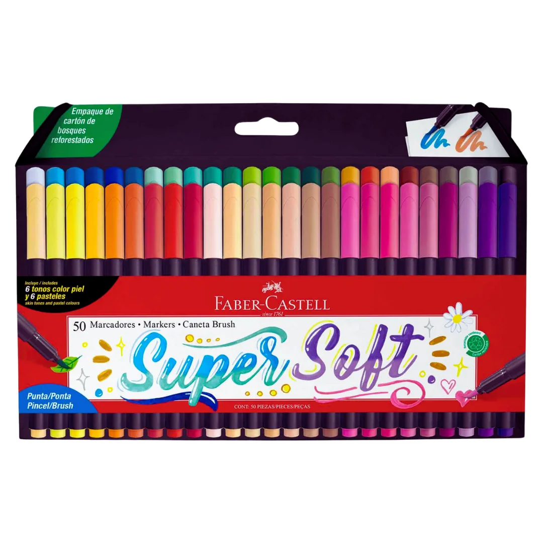 Marcadores Supersoft x50 - Faber Castell