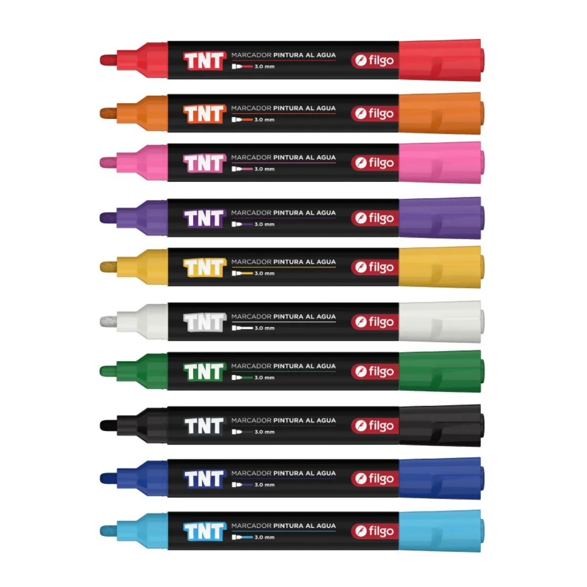 Marcadores TNT x10 Colores - Filgo