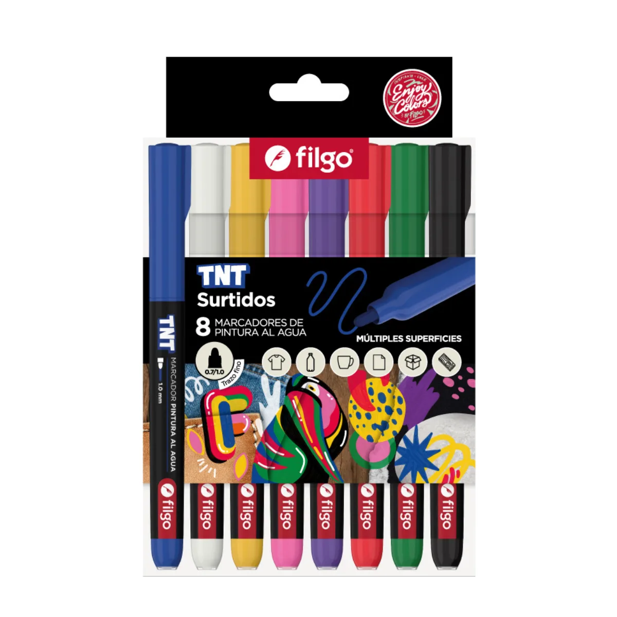 Marcadores TNT x8 Colores - Filgo