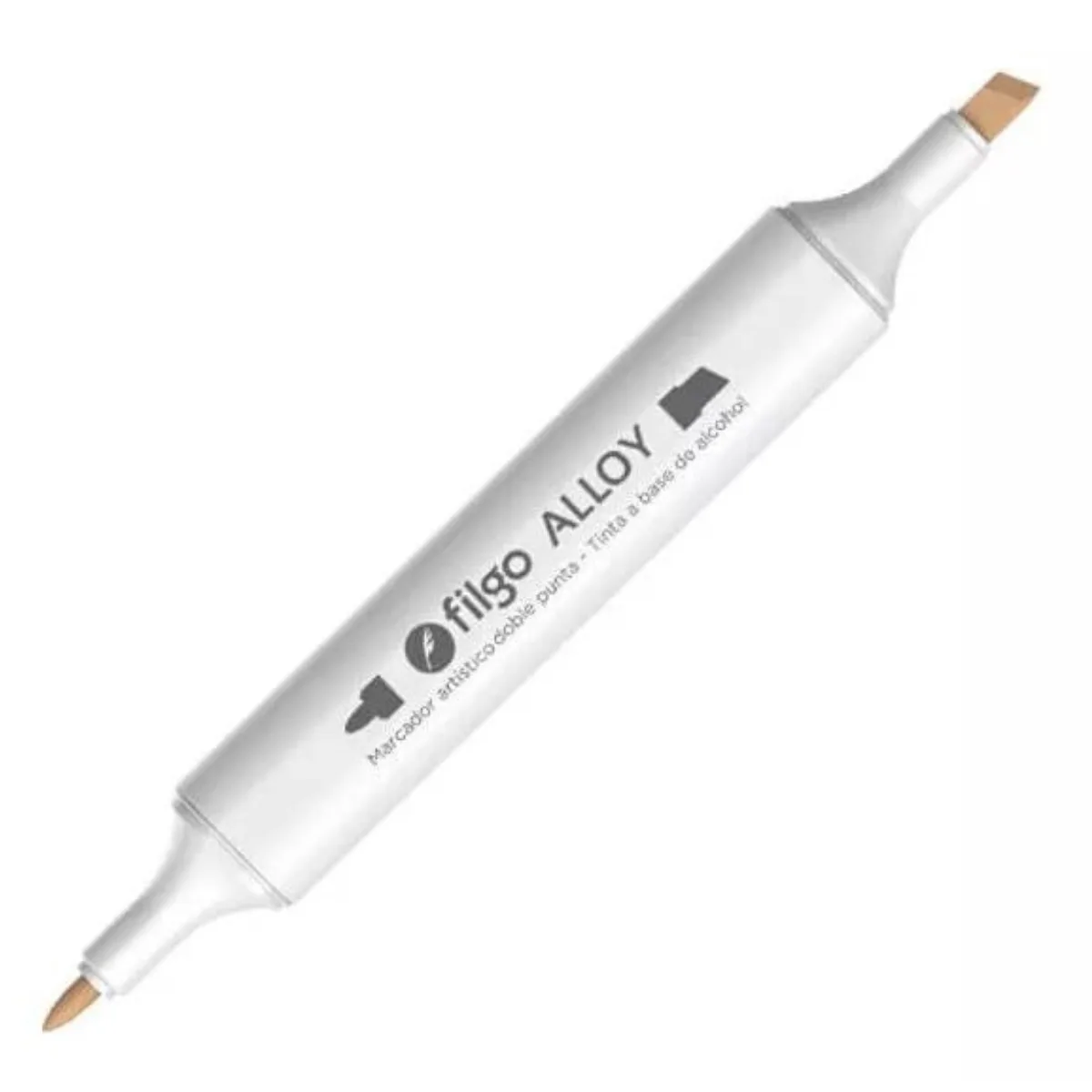 Marcadores x12 Alloy Artistico Doble Punta Piel- Filgo
