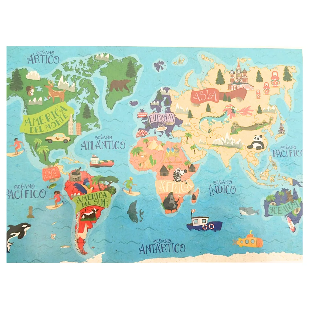 Maxi Puzzle Mapamundi - Didacta