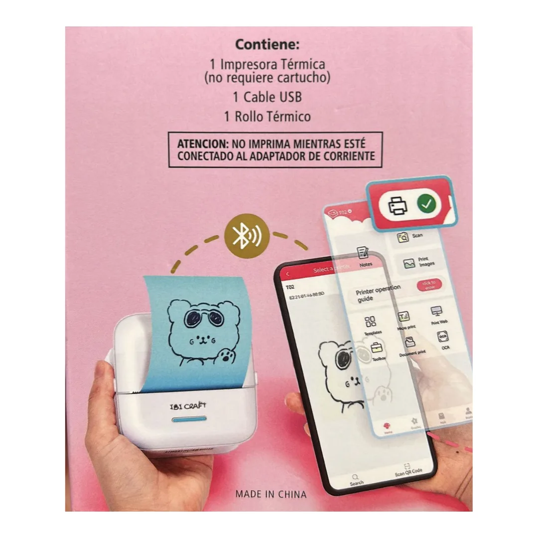 Mini Impresora Termica Portatil - Ibi Craft 3
