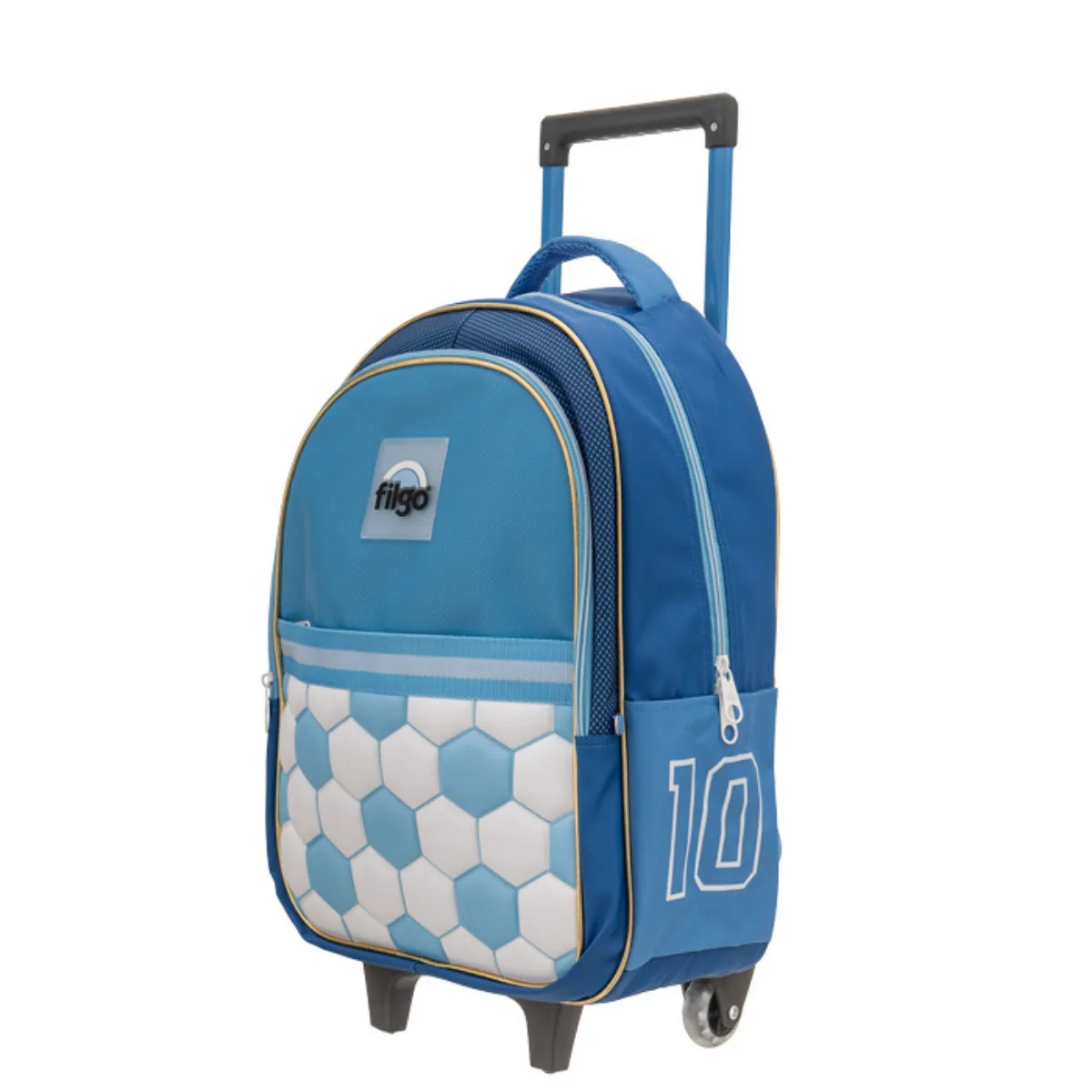 Mochila con carrito Futbol Celeste - Filgo