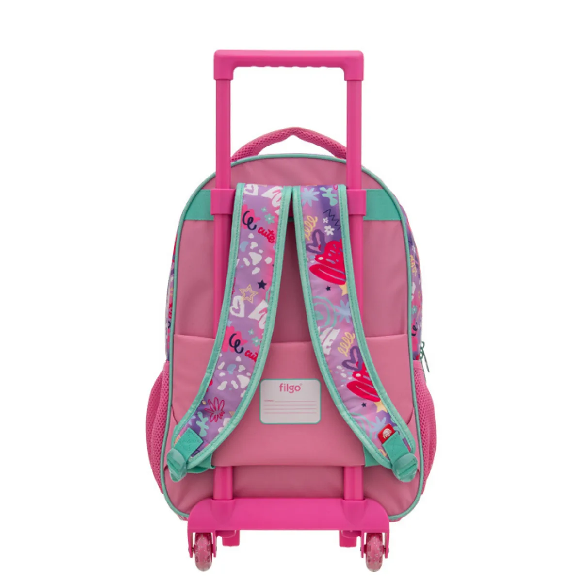 Mochila con carrito Guiño Rosa - Filgo 3