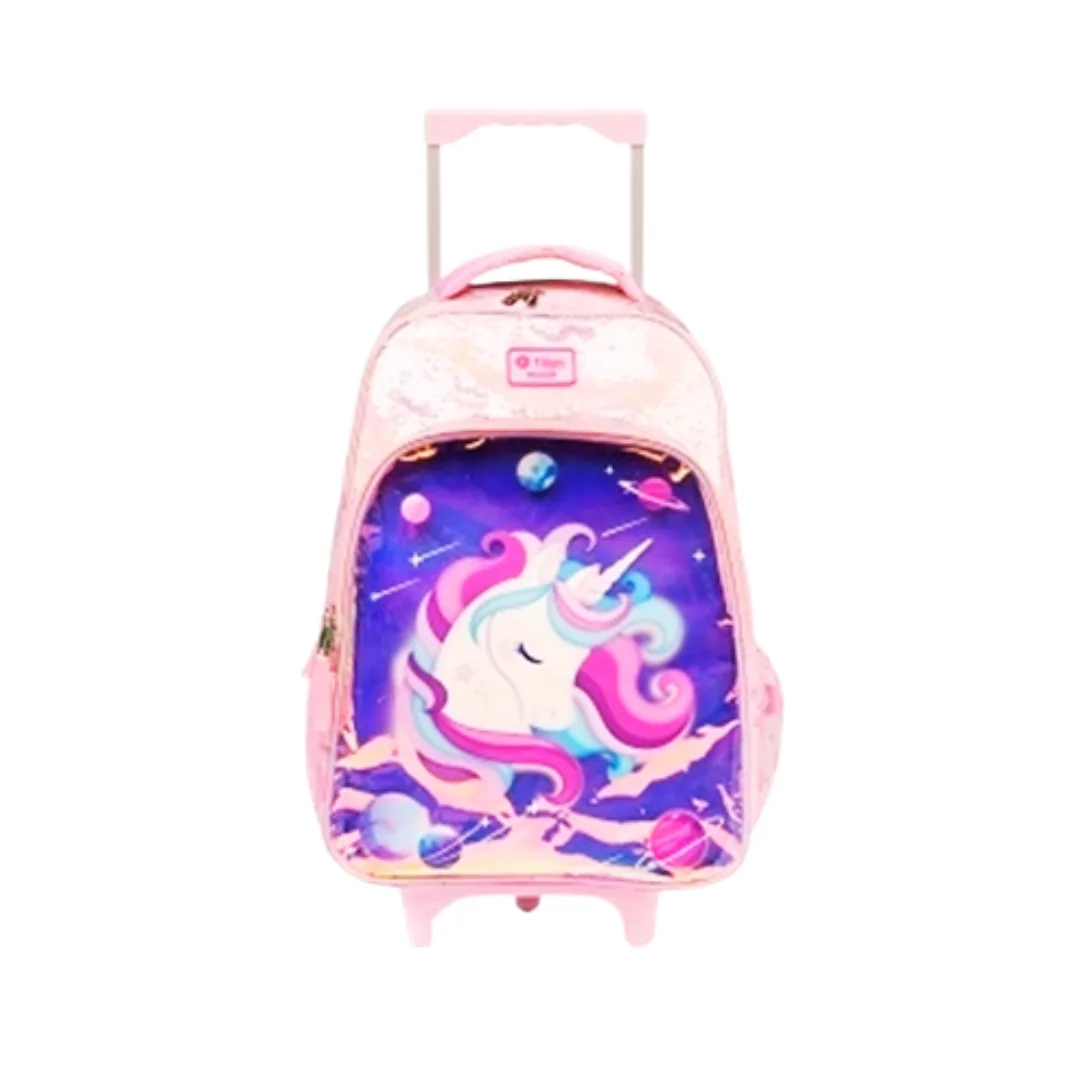 Mochila con carrito unicornio rosa - Filgo