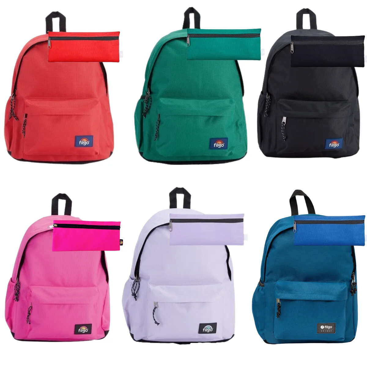 Mochila Lisa Liceal + Cartuchera - Filgo