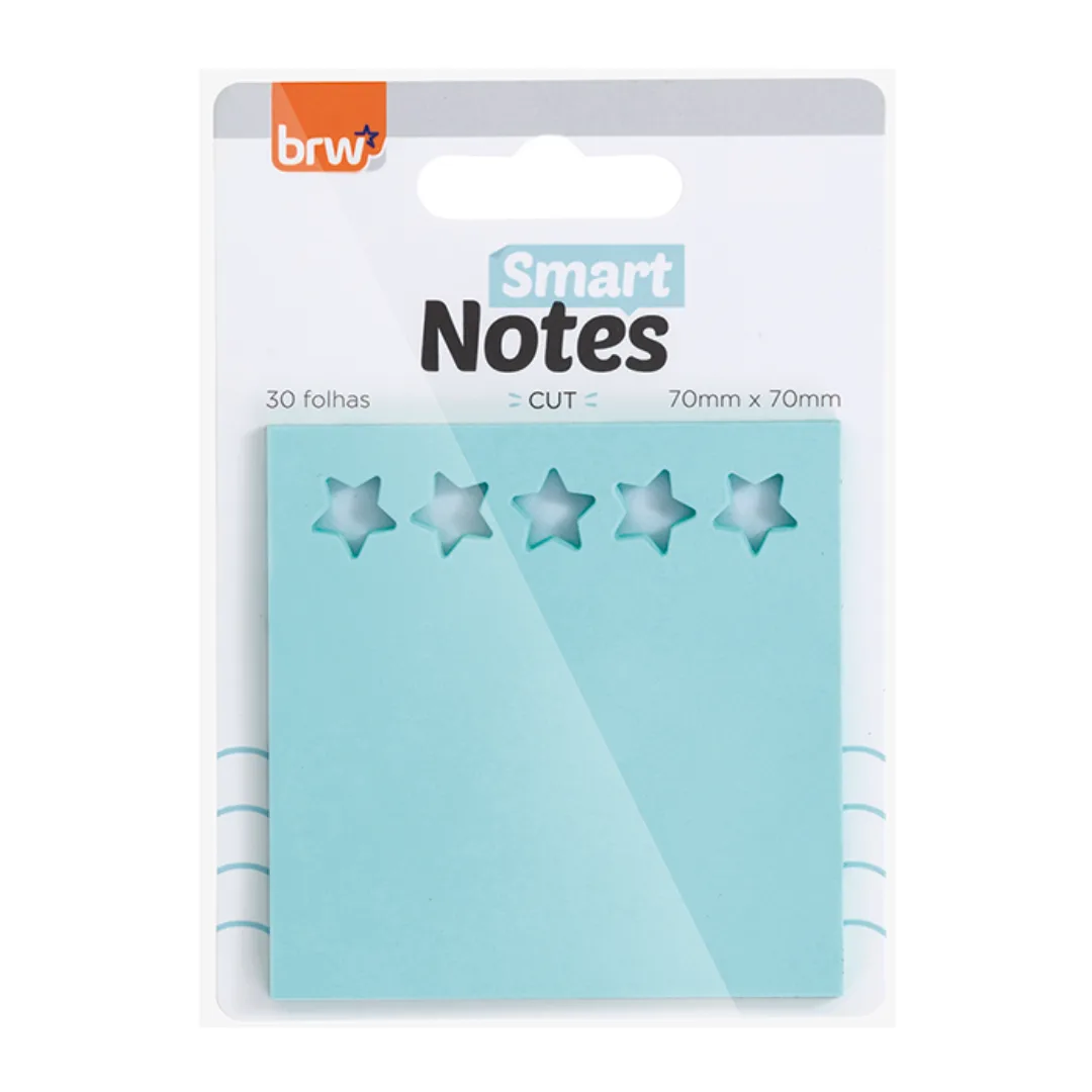 Notas adhesivas 30 hojas celeste - BRW