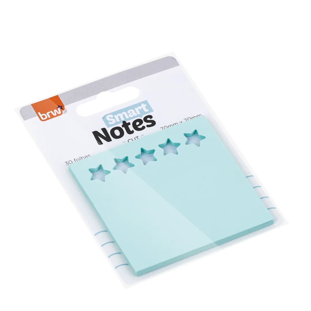 Notas adhesivas 30 hojas celeste - BRW
