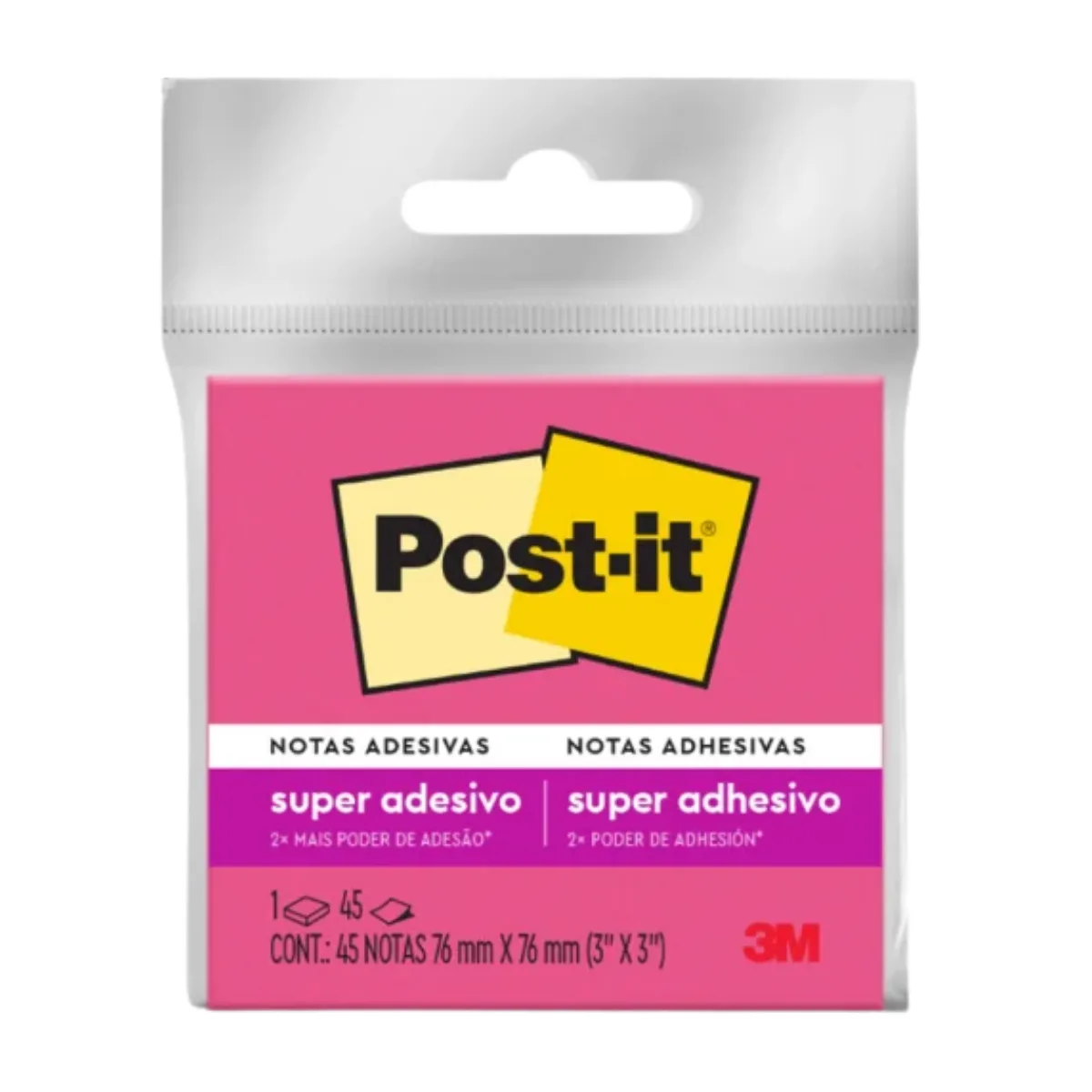 Notas adhesivas 45 hojas 76x76mm - Post It